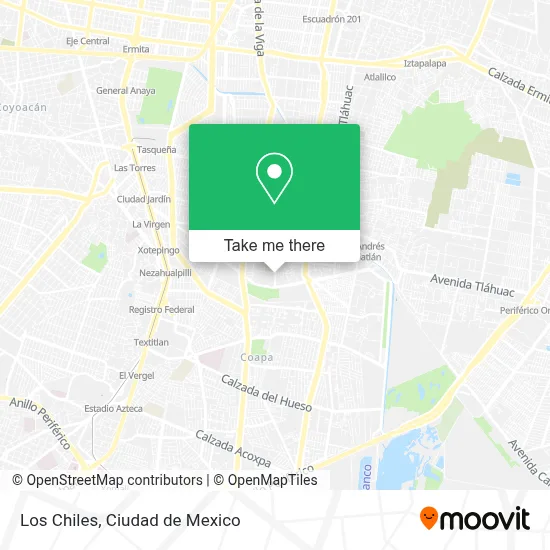 Los Chiles map