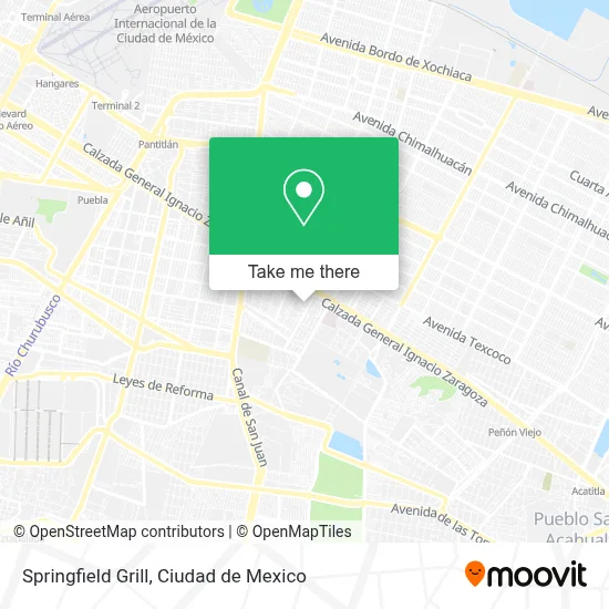Springfield Grill map