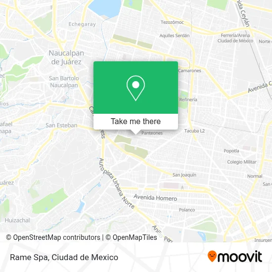 Rame Spa map