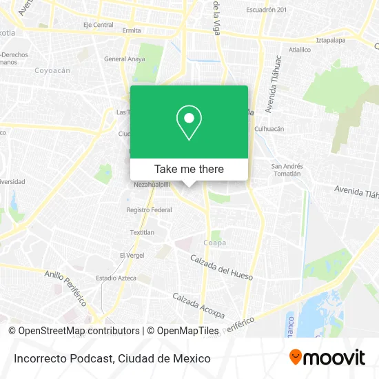 Incorrecto Podcast map