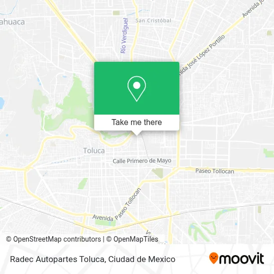 Radec Autopartes Toluca map