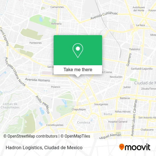 Hadron Logistics map