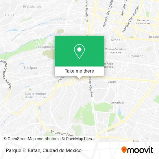 Parque El Batan map