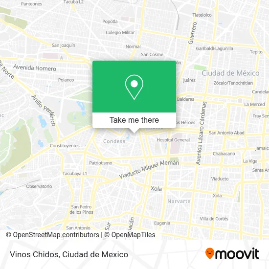Vinos Chidos map