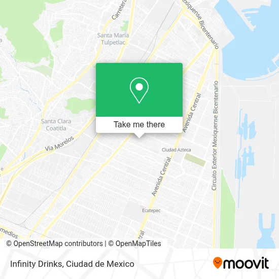 Infinity Drinks map