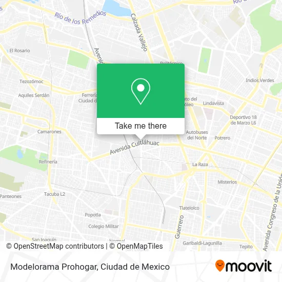 Modelorama Prohogar map