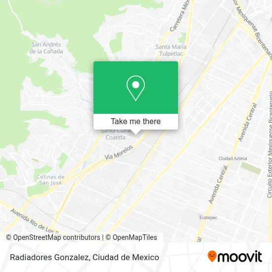 Radiadores Gonzalez map