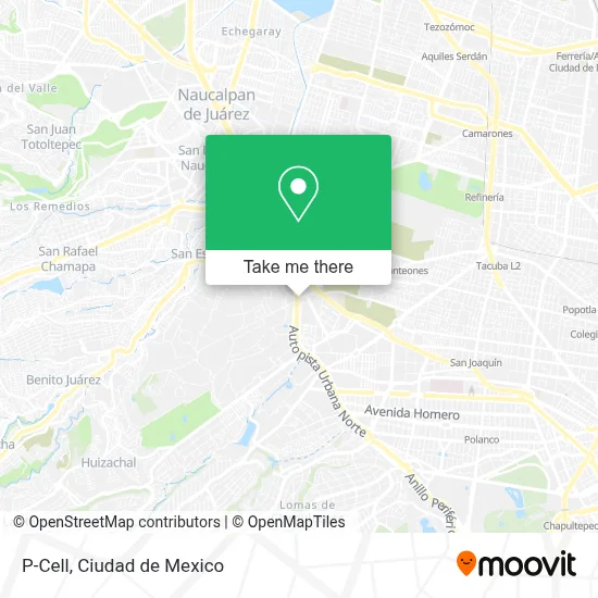 P-Cell map