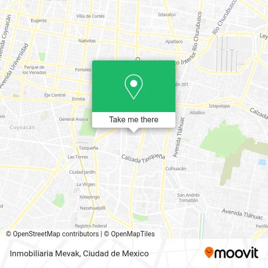 Inmobiliaria Mevak map