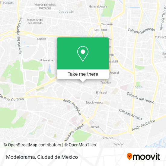 Modelorama map