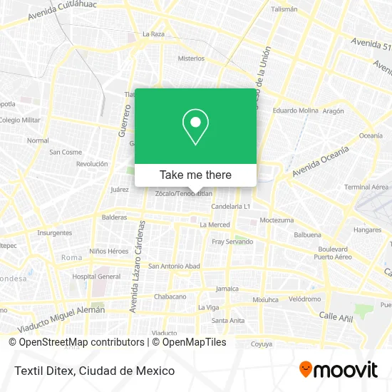 Textil Ditex map