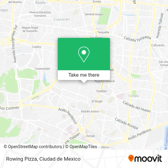 Rowing Pizza map