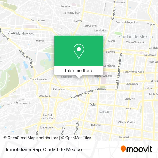 Inmobiliaria Rap map