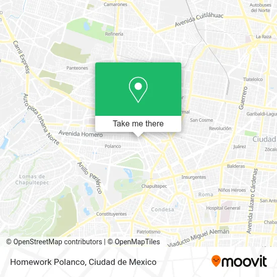 Homework Polanco map