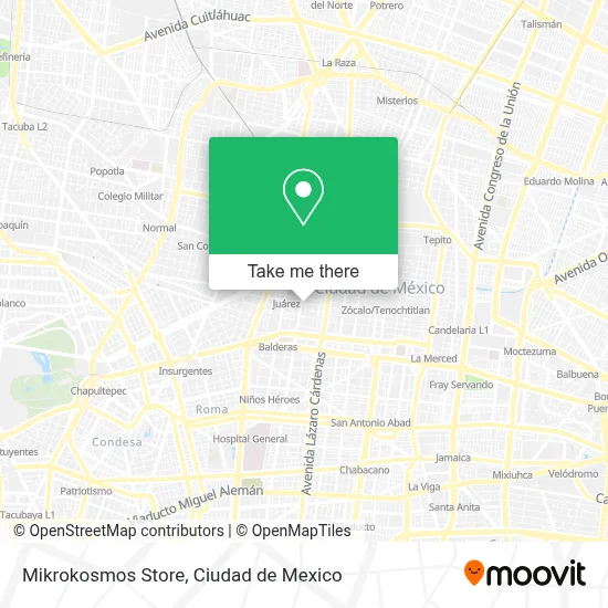 Mikrokosmos Store map