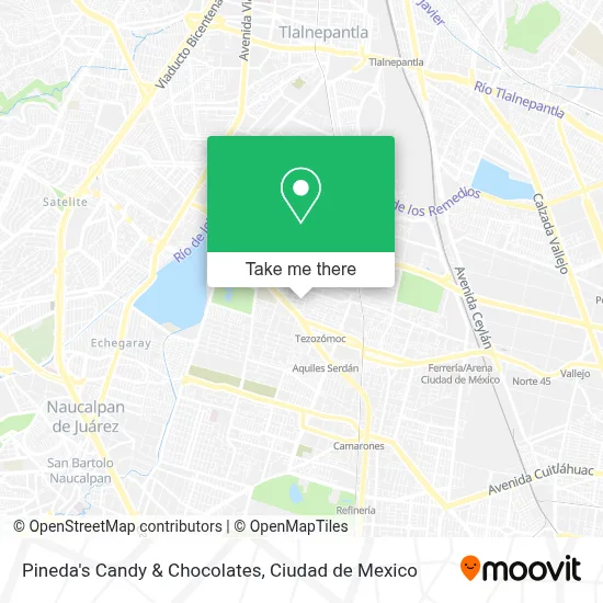 Pineda's Candy & Chocolates map