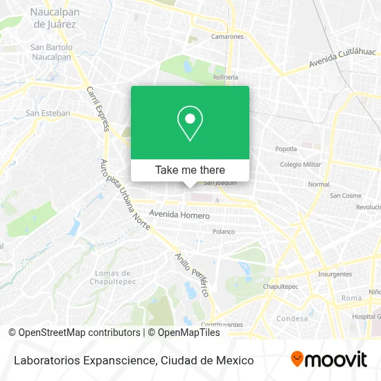 Laboratorios Expanscience map