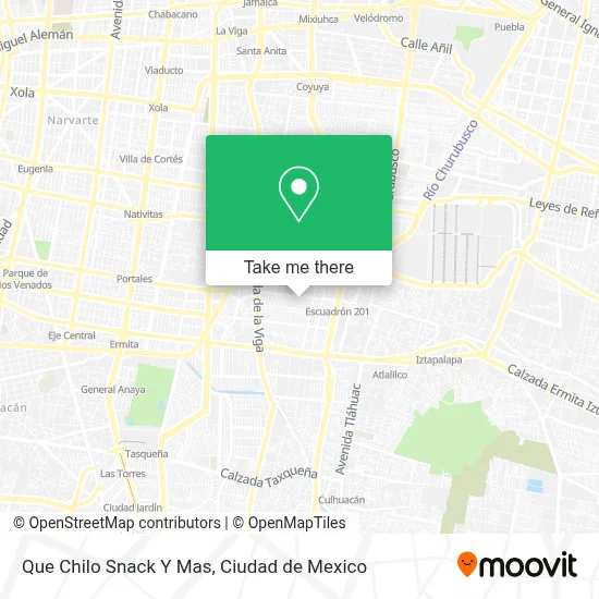 Que Chilo Snack Y Mas map