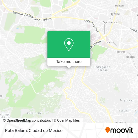 Ruta Balam map