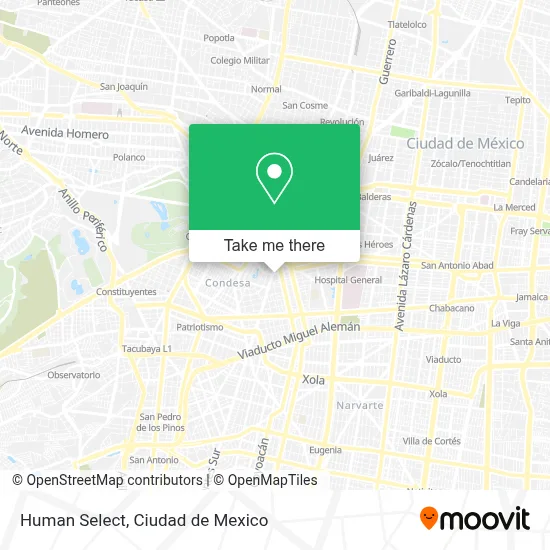 Human Select map