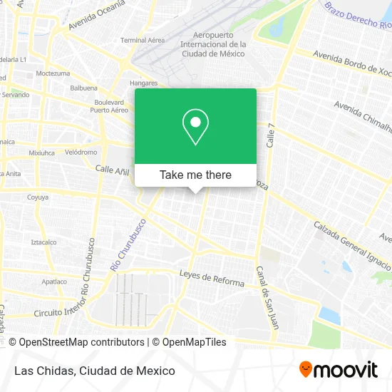 Las Chidas map