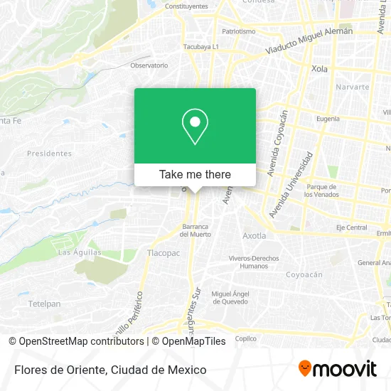 Flores de Oriente map