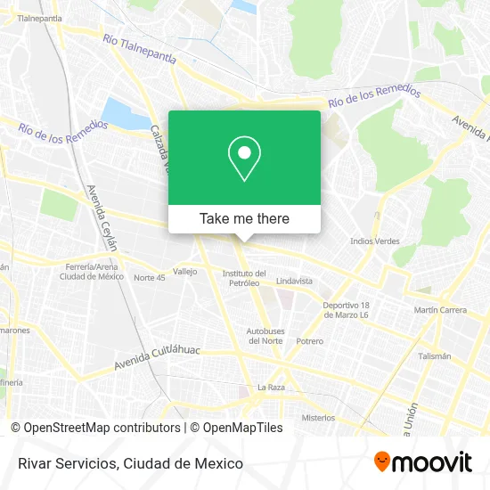 Rivar Servicios map