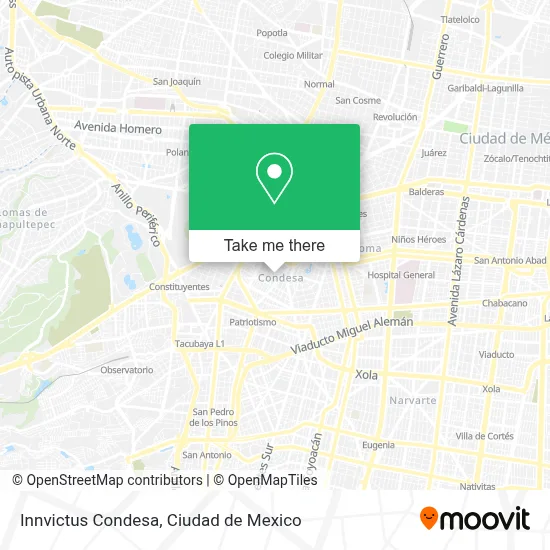 Innvictus Condesa map