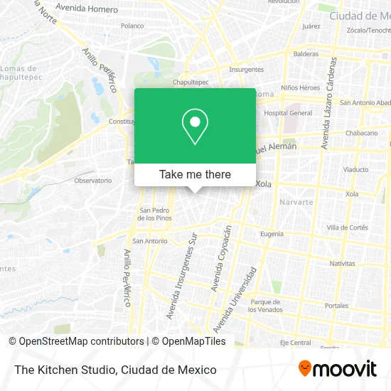 The Kitchen Studio map