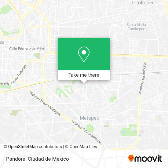 Pandora map