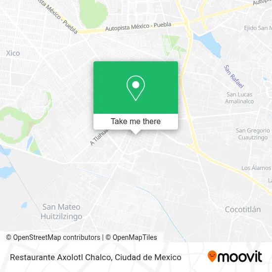 Restaurante Axolotl Chalco map