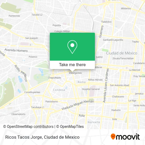 Ricos Tacos Jorge map