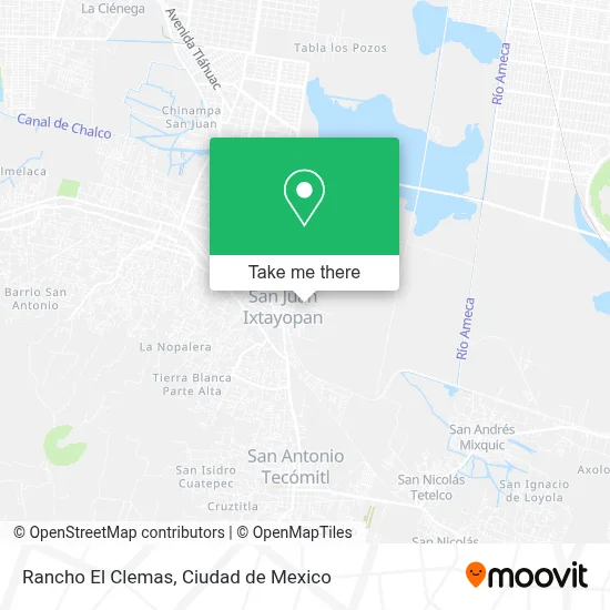 Rancho El Clemas map
