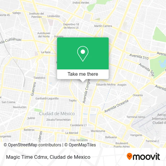 Magic Time Cdmx map
