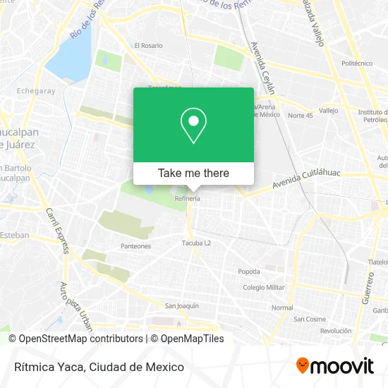 Rítmica Yaca map