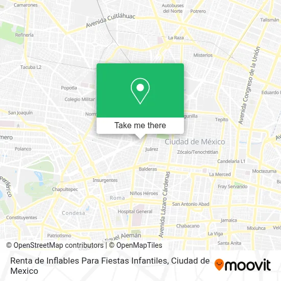 Renta de Inflables Para Fiestas Infantiles map