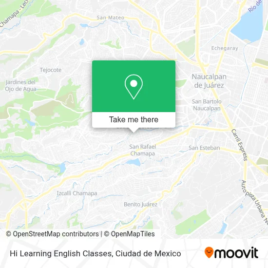 Hi Learning English Classes map