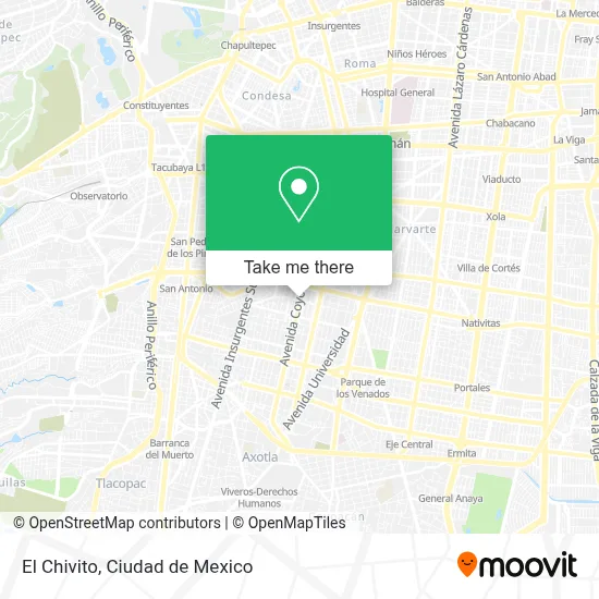 El Chivito map