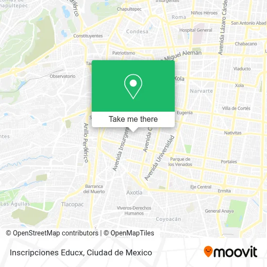 Inscripciones   Educx map