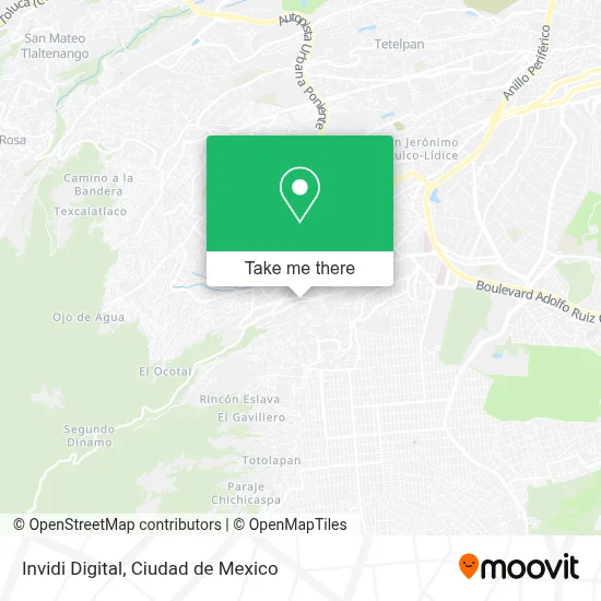 Invidi Digital map
