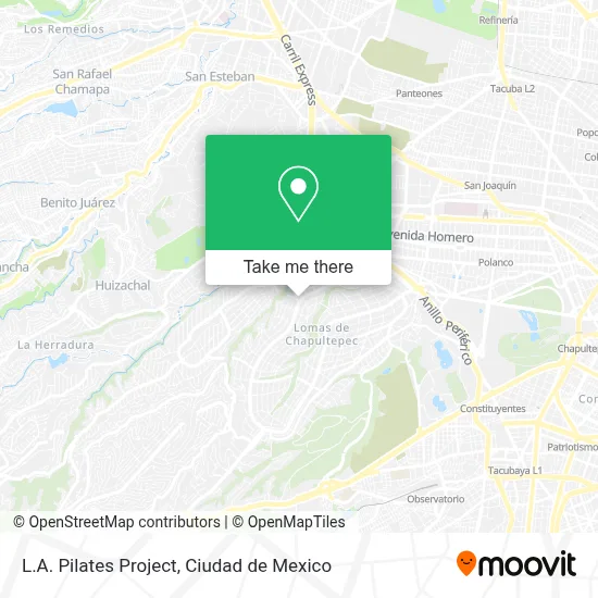 L.A. Pilates Project map