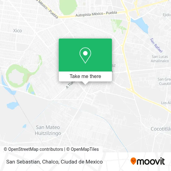 San Sebastian, Chalco map