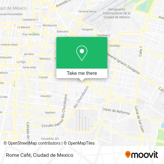 Rome Café map