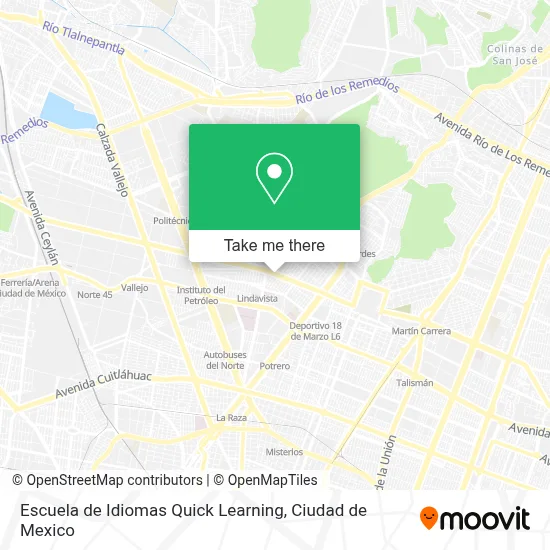Escuela de Idiomas Quick Learning map