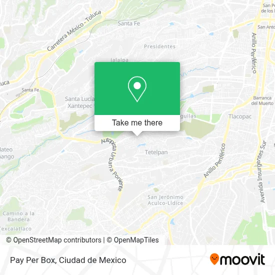 Pay Per Box map