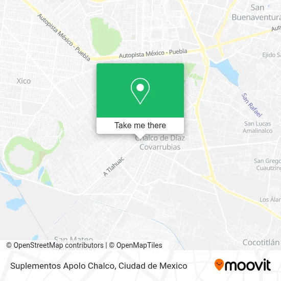 Suplementos Apolo Chalco map