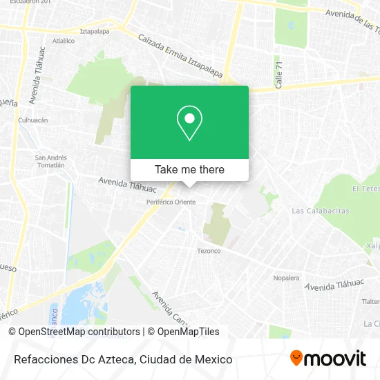 Refacciones Dc Azteca map
