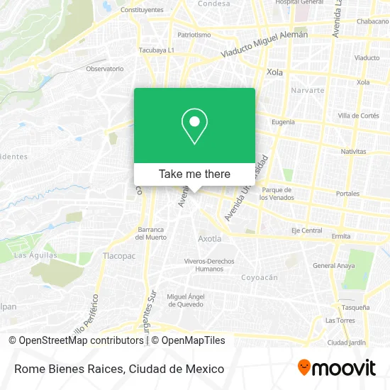 Rome Bienes Raices map