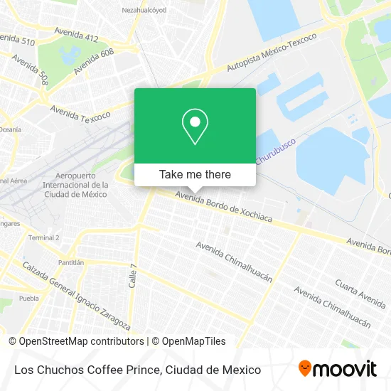 Los Chuchos Coffee Prince map