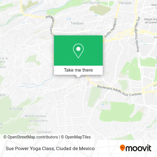 Sue Power Yoga Class map